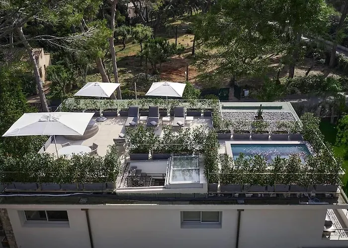 A11 - Staywiz Us - Villa Cap Antibes Sea View 5 Bdr - Ac, Rooftop Pool & Parking 别墅 *