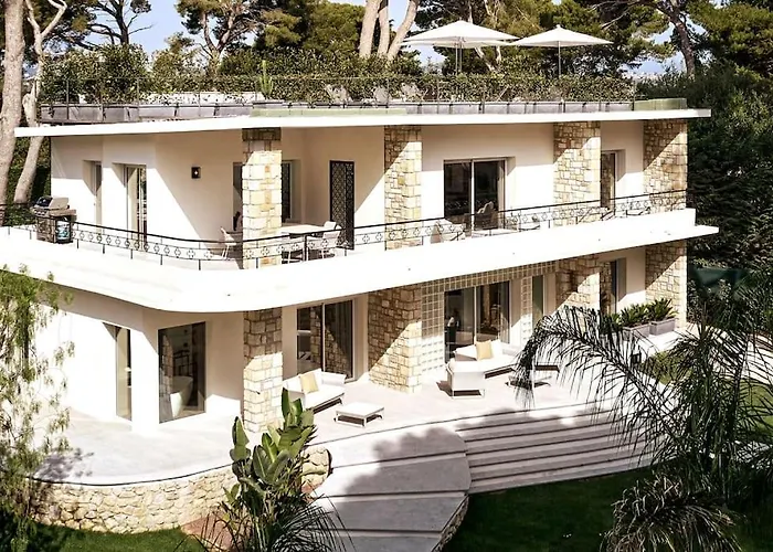 A11 - Staywiz Us - Villa Cap Antibes Sea View 5 Bdr - Ac, Rooftop Pool & Parking Villa *
