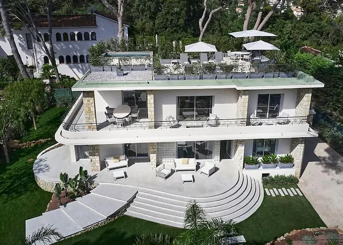 A11 - Staywiz Us - Villa Cap Antibes Sea View 5 Bdr - Ac, Rooftop Pool & Parking Villa